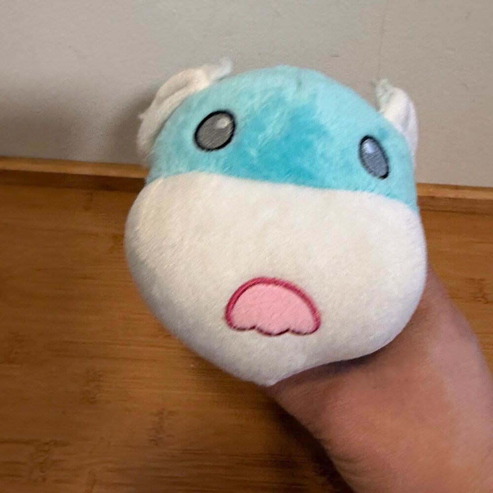 MGA Hug Wallas Blue Bear Plush 8" Posable Slap Bracelet Arms Stuffed Animal